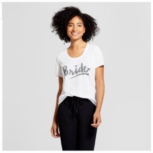 Love and Cherish Women’s Bride T-Shirt – White New
